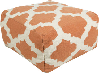 Surya P-152 Orange Pouf 24 X 24 X 13 Cube