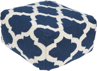 Surya P-156 Blue Pouf 24 X 24 X 13 Cube