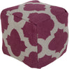 Surya P-157 Purple Pouf 18 X 18 X 18 Cube
