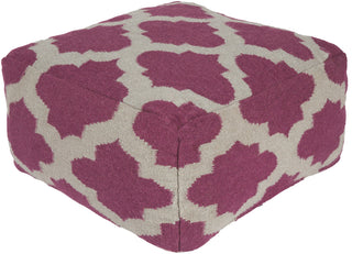 Surya P-157 Purple Pouf 24 X 24 X 13 Cube