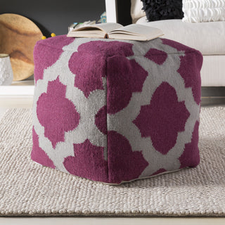 Surya P-157 Purple Pouf 