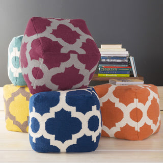 Surya P-157 Purple Pouf 