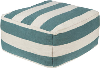 Surya P-161 Green Blue Pouf 24 X 24 X 13 Cube