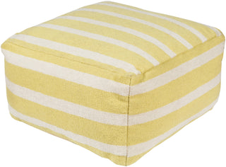 Surya P-162 Yellow Pouf 24 X 24 X 13 Cube