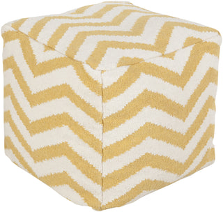 Surya P-166 Yellow Pouf