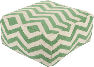 Surya P-167 Green Pouf 24 X 24 X 13 Cube