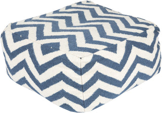 Surya P-168 Blue Pouf 24 X 24 X 13 Cube