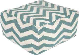 Surya P-169 Blue Pouf 24 X 24 X 13 Cube