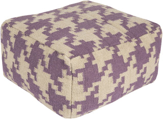 Surya P-171 Purple Pouf 24 X 24 X 13 Cube