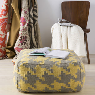 Surya P-172 Yellow Pouf 