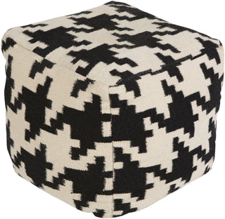 Surya P-173 Black Pouf