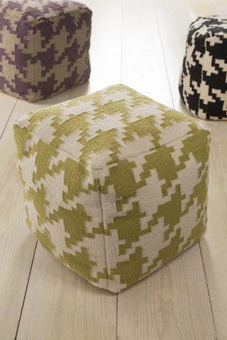 Surya P-173 Black Pouf 