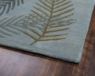 Rizzy Pandora PR0205 Blue Area Rug Corner Shot