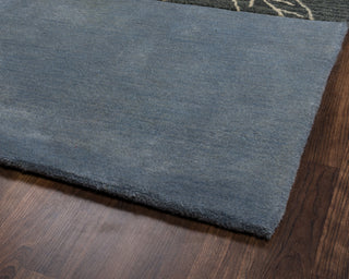 Rizzy Pandora PR0214 Blue Area Rug Corner Shot