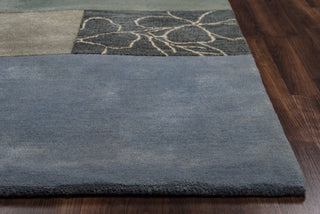 Rizzy Pandora PR0214 Blue Area Rug Edge Shot
