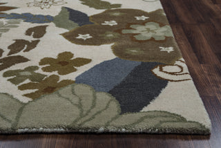 Rizzy Pandora PR1740 Khaki Area Rug Edge Shot