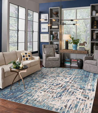 Karastan Expressions Precipice Lagoon Area Rug by Scott Living Lifestyle Image