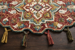 Loloi II Prim PRI-06 Red/Gold Area Rug Lifestyle Image Feature