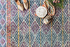 Loloi Priti PRT-01 Teal/Fiesta Area Rug by Justina Blakeney Close Up