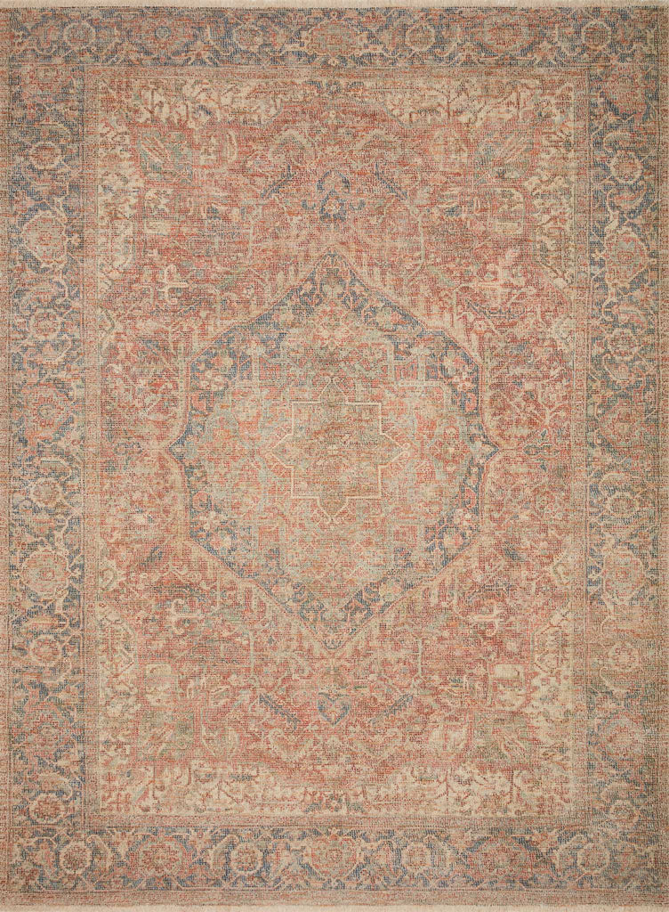 Loloi Priya PRY-07 Brick / Navy Area Rug