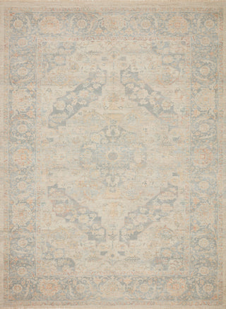 Loloi Priya PRY-08 Bone / Bluestone Area Rug Main Image