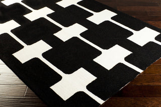 Surya Printemps PRN-1000 Black Area Rug by Paule Marrot 5x8 Corner