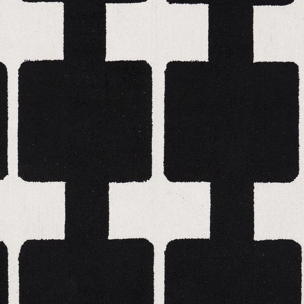 Surya Printemps PRN-1000 Black Area Rug by Paule Marrot Sample Swatch