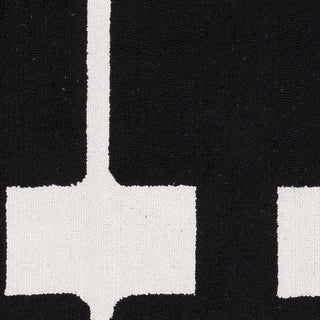 Surya Printemps PRN-1000 Black Area Rug by Paule Marrot Sample Swatch