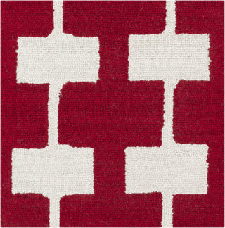 Surya Printemps PRN-1003 Burgundy Hand Hooked Area Rug by Paule Marrot 16'' Sample Swatch