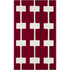 Surya Printemps PRN-1003 Burgundy Area Rug by Paule Marrot 5' x 8'