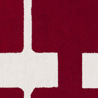 Surya Printemps PRN-1003 Burgundy Hand Hooked Area Rug by Paule Marrot Sample Swatch