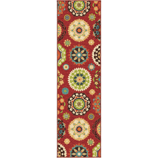 Orian Rugs Promise Salsalito Multi/Red Area Rug Runner