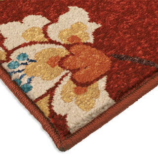 Orian Rugs Promise St Thomas Red Area Rug Corner ShotMain