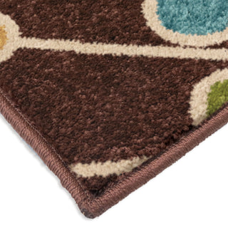 Orian Rugs Promise Revati Brown Area Rug Corner Shot