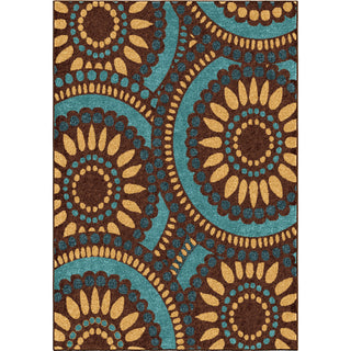 Orian Rugs Promise Pinwheel Multi/Blue Area Rug main image