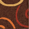 Orian Rugs Promise Multi Whirls Brown Area Rug Close Up
