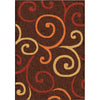 Orian Rugs Promise Multi Whirls Brown Area Rug main image