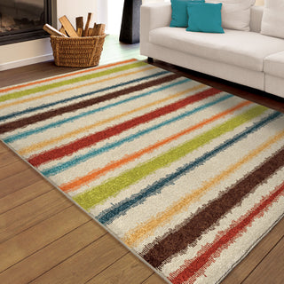 Orian Rugs Promise Lines of Color Multi Area Rug Room Scene