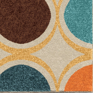 Orian Rugs Promise Color Circles Multi Area Rug Close Up
