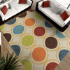 Orian Rugs Promise Color Circles Multi Area Rug Room Scene