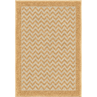 Orian Rugs Promise Chevron Stripe Gold Area Rug main image