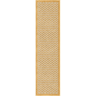 Orian Rugs Promise Chevron Stripe Gold Area Rug Runner