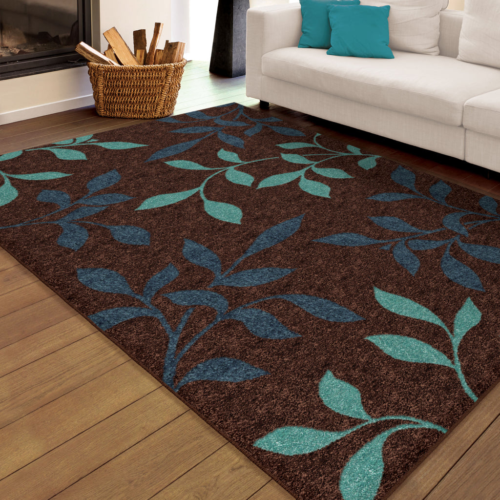 Orian Rugs Promise Dazzling Brown Area Rug Room Scene Feature