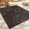 Orian Rugs Promise Voyager Brown Area Rug Room Scene