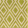Orian Rugs Promise Diamond Fencing Green Area Rug Close Up