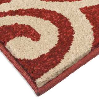 Orian Rugs Promise Eutaw Red Area Rug Corner Shot