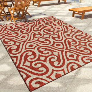 Orian Rugs Promise Eutaw Red Area Rug Room Scene