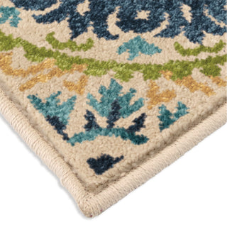 Orian Rugs Promise Twirling Medallions Multi Area Rug Corner Shot