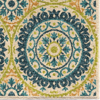 Orian Rugs Promise Twirling Medallions Multi Area Rug Close Up