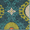 Orian Rugs Promise Floating Floral Blue Area Rug Close Up